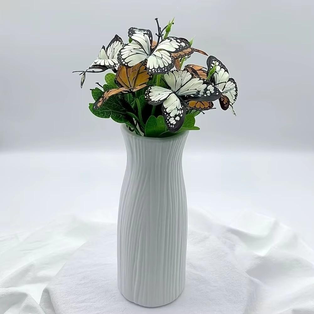 7 Head Artificial Butterfly Flowers Colorful Branches Included Fake Butterfly Bouquet Waterproof Realistic Flower Bouquet