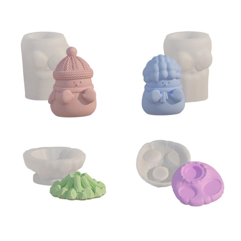 Reusable Mould Figurine Molds Silicone Ornaments Moulds for Various Occasions