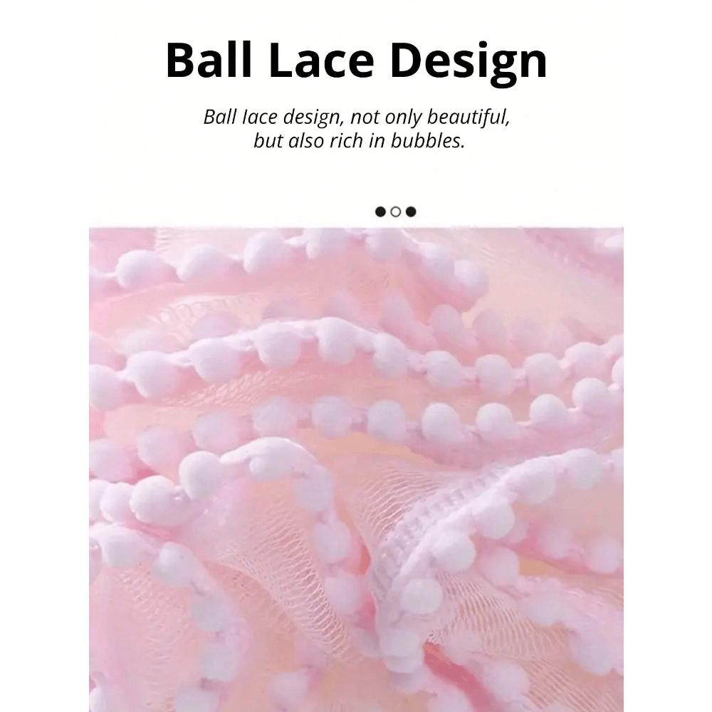 Stor Badbom - Supermjuk, Söt & Dubbelanvändning För Ultimat Avkoppling 1 st Bedårande Mjuk Beröring Bad Mild Exfolierande Duschsvamp