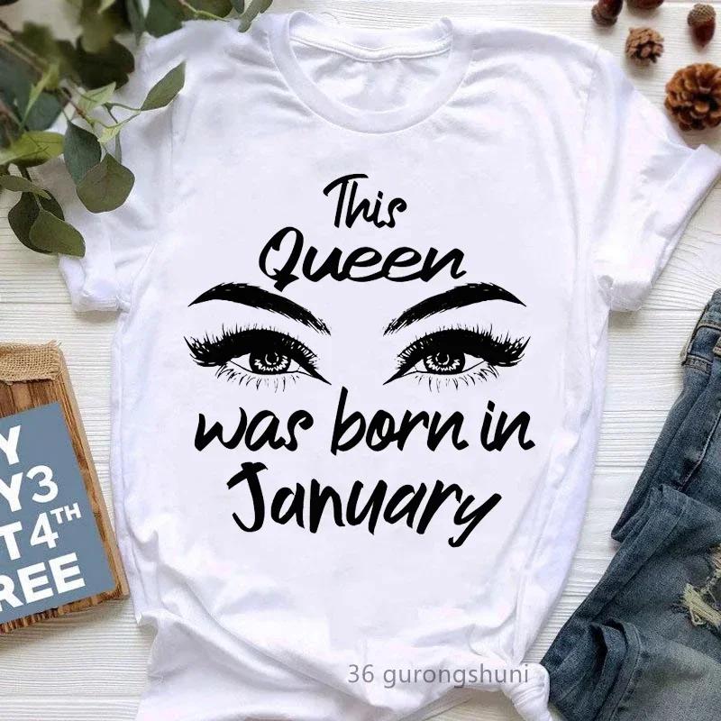 Graphic Print TShirt Femme Happy Birthday T Shirt Tshirt WomenS Clothing This Queen Was Bron SeptemberMarch Aesthetic Clothes
