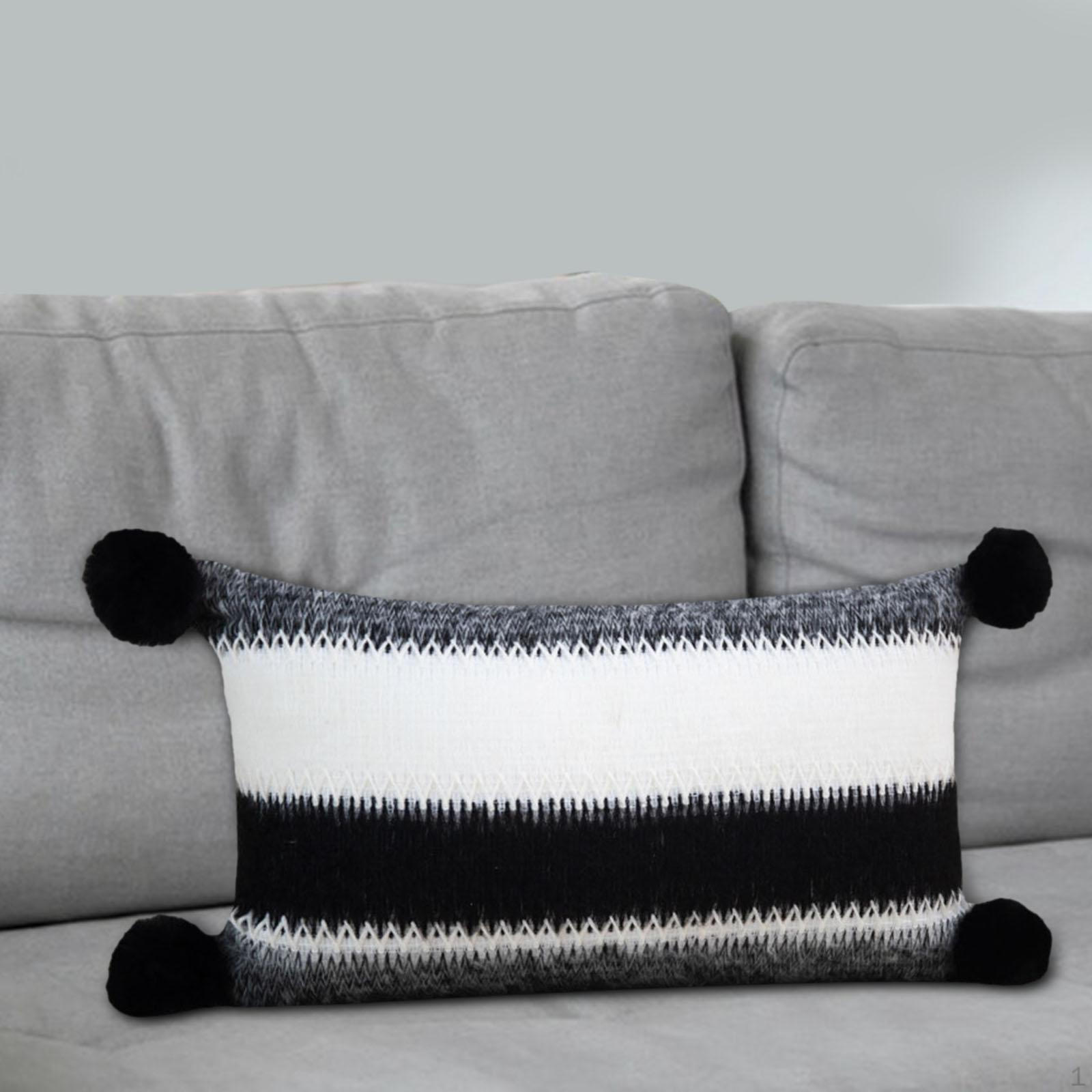 

Long Pillowcase Pillow Case Decorative Soft with Zipper Modern Cover Protector for Sofa Bed