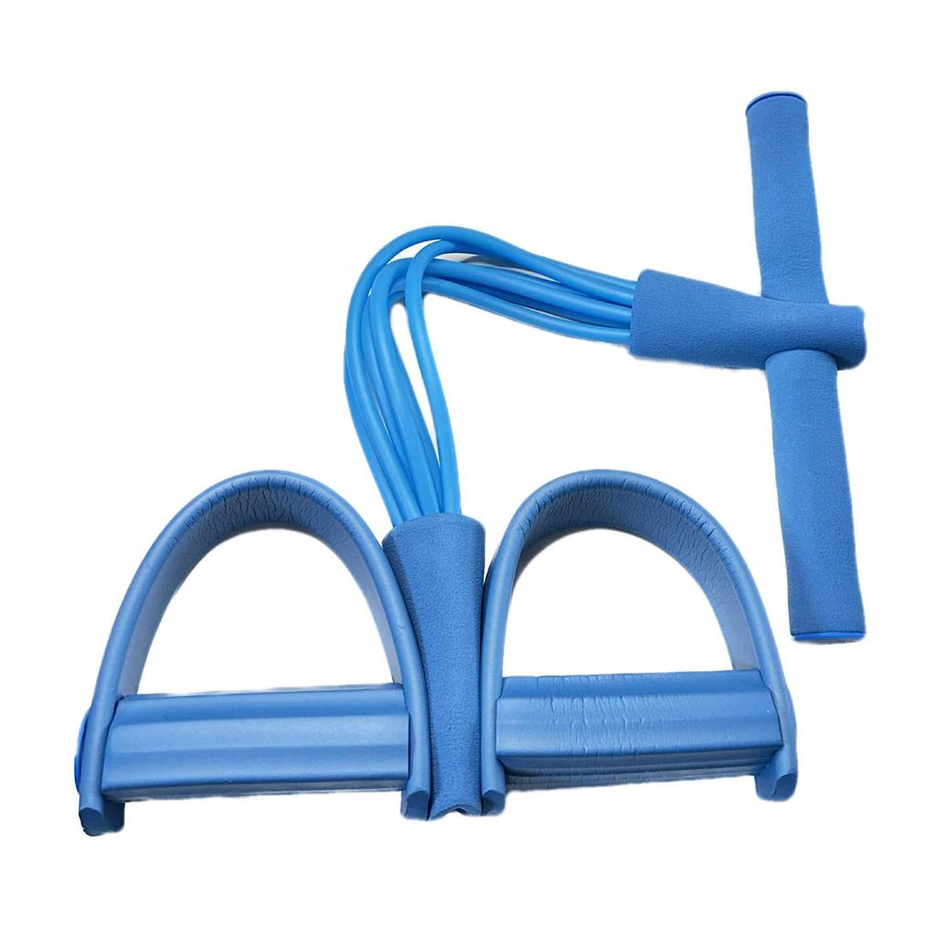 Vier-Röhren-Pedal-Spannungsgerät, Sechs-Röhren-Pedal-Spannungsseil, für den Haushalt, dünne Taille, Sit-ups, Bauchtrainer, Yoga-Fitnessgerät
