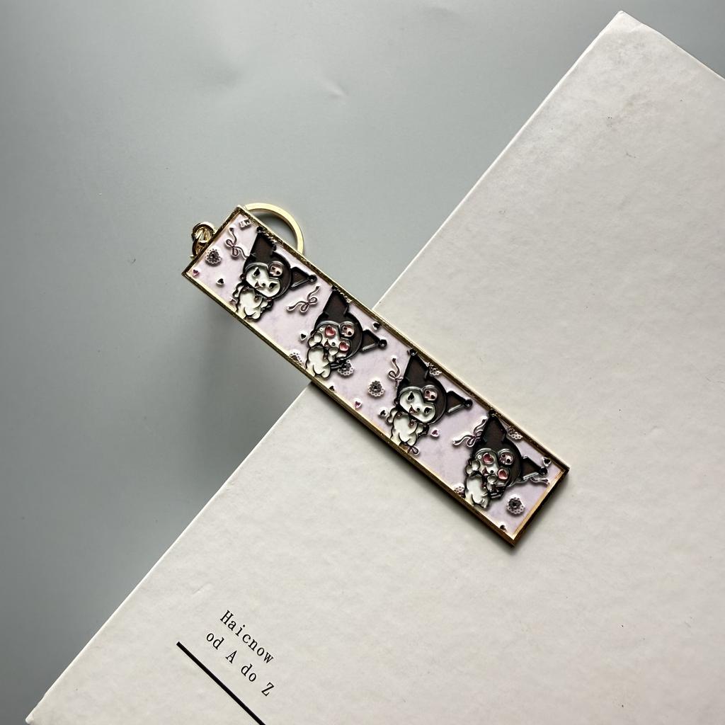 Anime Metal Hollow Out Keychains Bookmark Cute Jet Manga Fashion Bag Key Tag Jewelry Accessory Key Ring Holder Gift Anime