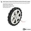 High Load 203mm Omnidirectional Metal Hub Caster Wheel for Smart Cars (40KG Capacity)