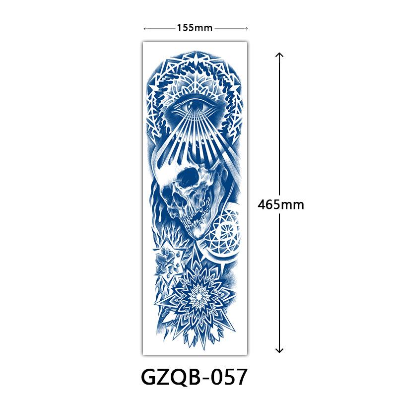 Herbal Tattoo Stickers, Semi-Permanent Tattoo Stickers, Herbal Juice Full Arm Tattoo Stickers