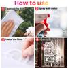 4pcs Snowflake Decals Window Decoration Large Christmas Window Clings Party Ornaments Double-Sided Xmas 20x30cm