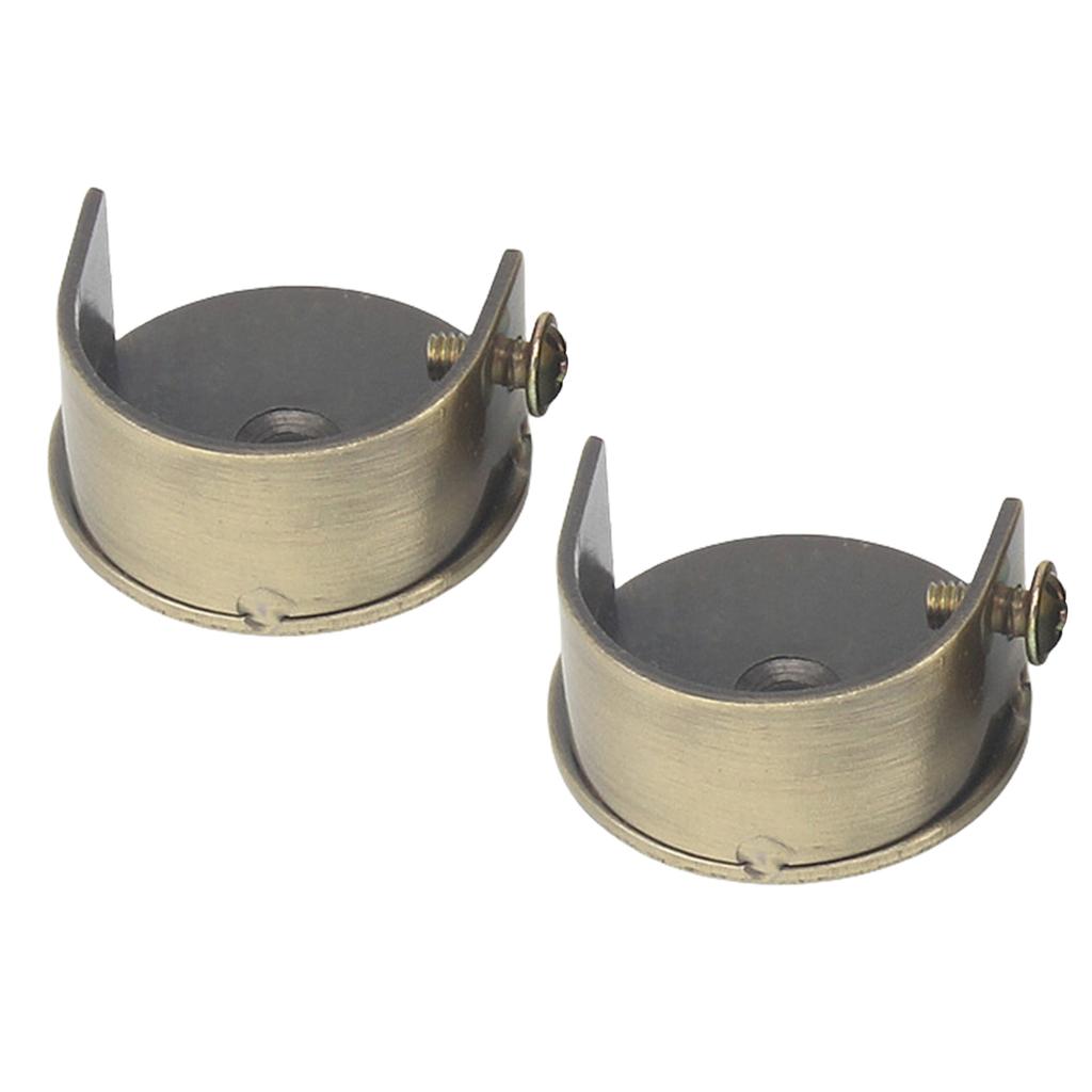 Set Staffe per Bastone Tenda Montaggio a Parete Supporti per Tenda per Aste da 28 mm Design Moderno Facile Installazione