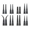 Precision Anti Static Esd Tweezers Replaceable Tips Conductive Plastic Head Tweezers For Electronic Soldering