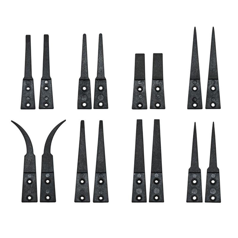 Precision Anti Static Esd Tweezers Replaceable Tips Conductive Plastic Head Tweezers For Electronic Soldering