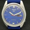BRUKT VINTAGE SEIKO 5 AUTOMATISK JAPAN HERRE D/D BLÅ SKIVE KLOKKE 621a-a413406-2 SKU621a-a413406