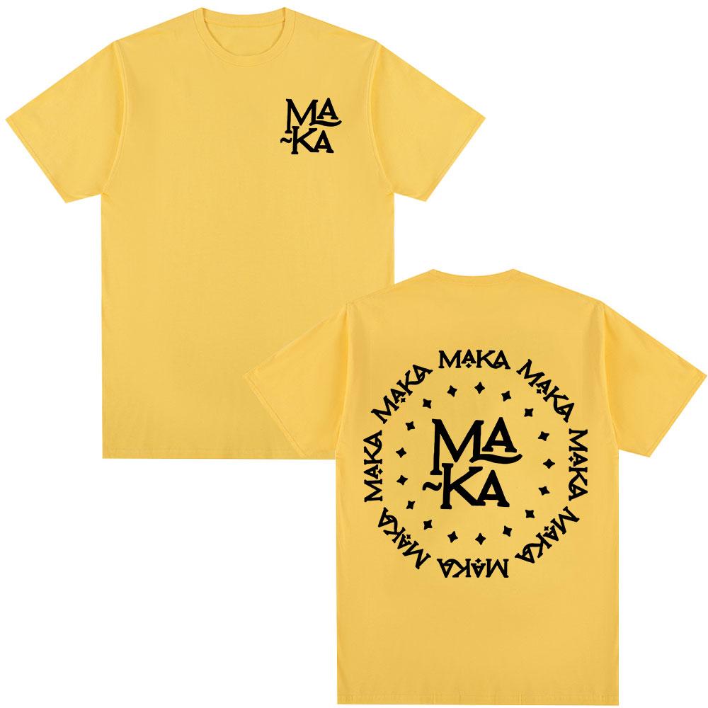 Rapper Maka Logo Graphic T-shirts Men Women Clothing Fashion Hip Hop T-shirt Cotton Casual Loose Short Sleeve T Shirt Streetwear