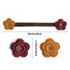 Retro Elegant Rose Bag Charm PU Bag Pendant Friendly Design Quick Attach Feature For Handbags Fashion Accessory