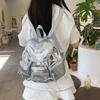 Cute Bow Plaid Sweet Girl Schoolbag Girl Fresh Simple and Versatile Mini Backpack Women's Forest Backpack