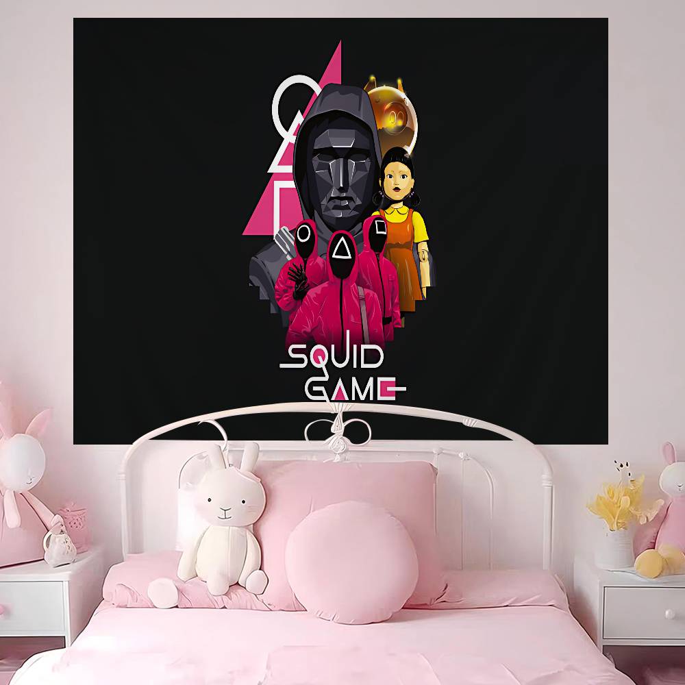 Gra TV SSquids Anime Gobelin Sztuka Science Fiction Pokój Wystrój Domu Sztuka Ścienna Dekoracja