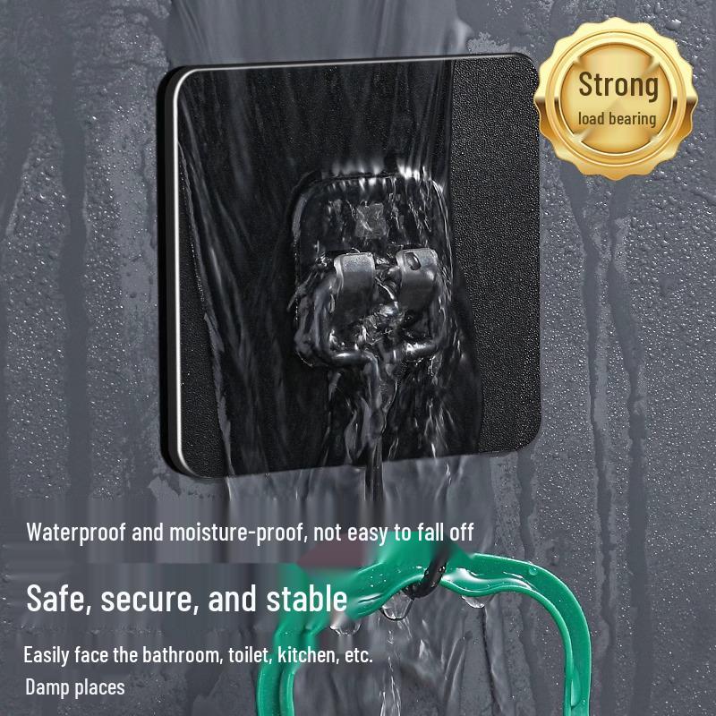 Transparent Strong Adhesive No-Drill Wall Hooks - No-Trace, Load-Bearing, Kitchen Sticky Hooks