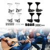 Electric Bass Tuner Peg 4 String Bass Machine Head Knobs Open Gear Bass Tuning Pegs for Electric Guitar Bass Hardware
