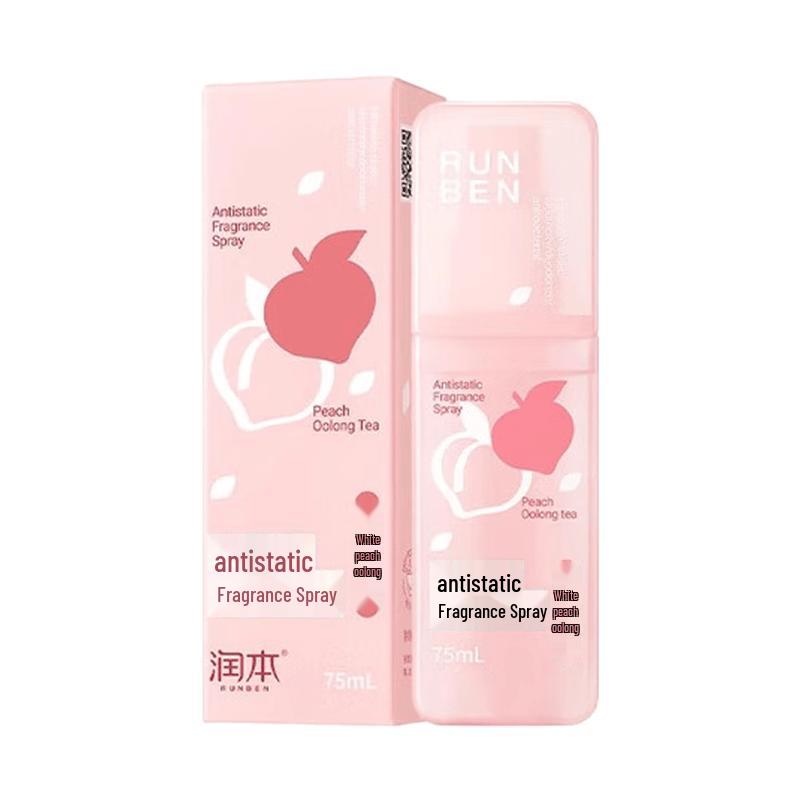 Runben Anti-static Fabric Fragrance Spray, White Peach Oolong