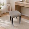 Washable Chair Seat Cover Solid Color Stool Cover Universal Fiit Stool Case  for Square Chairs