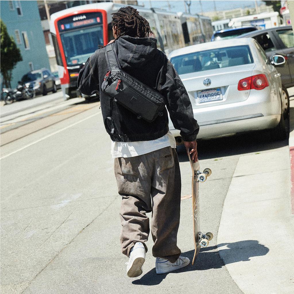 Chrome KADET (current model) body bag, BXRFBLACK, XRF Black, Reflective, 9L, Waterproof