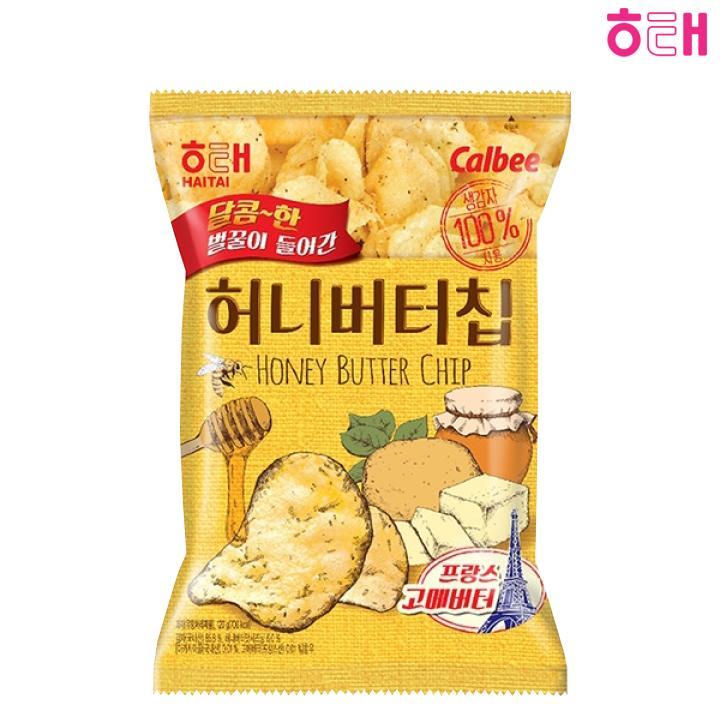Haitai Honey Butter Potato Chip 120g / Korean Snacks, Korean Potato Chip , Kfood, Authentic Korean Food 120g x 2ea