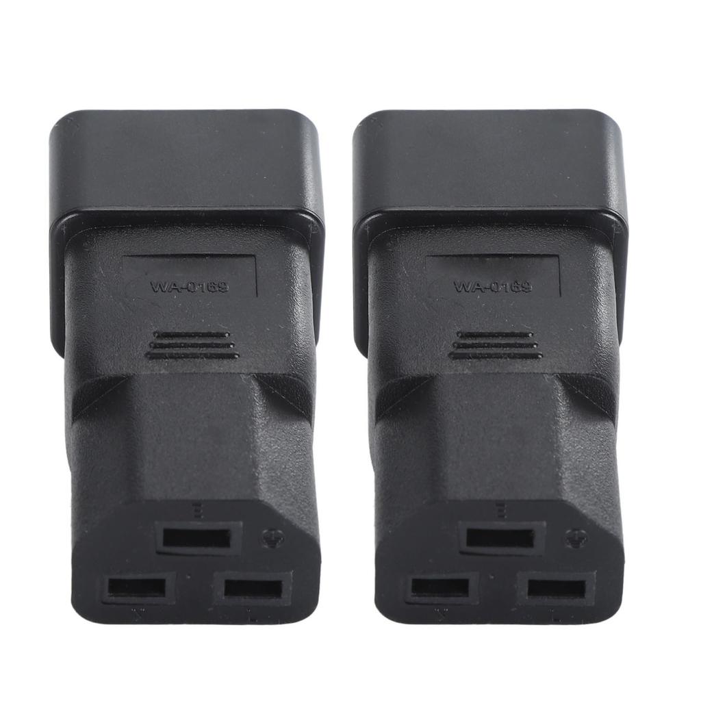2pcs IEC320 C20 to IEC320 C21 Power Adapter Professional Plug and Play C20 to C21 Power Plug Adapter for UPS Power PDU