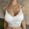 Sexy Lace Bralette Tube Tops Bandeau Summer Women Lace Bra Comfy Tanks Y Back Crop Top Girl Underwear Wire Free Padded Camisole