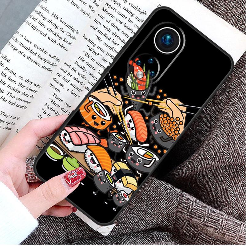 Food Sushi Case For Honor Magic 5 Lite 6 Pro 50 70 90 Honor X8b X9b X6 X7 X8 X9 X6a X7a X8a X9a Cover