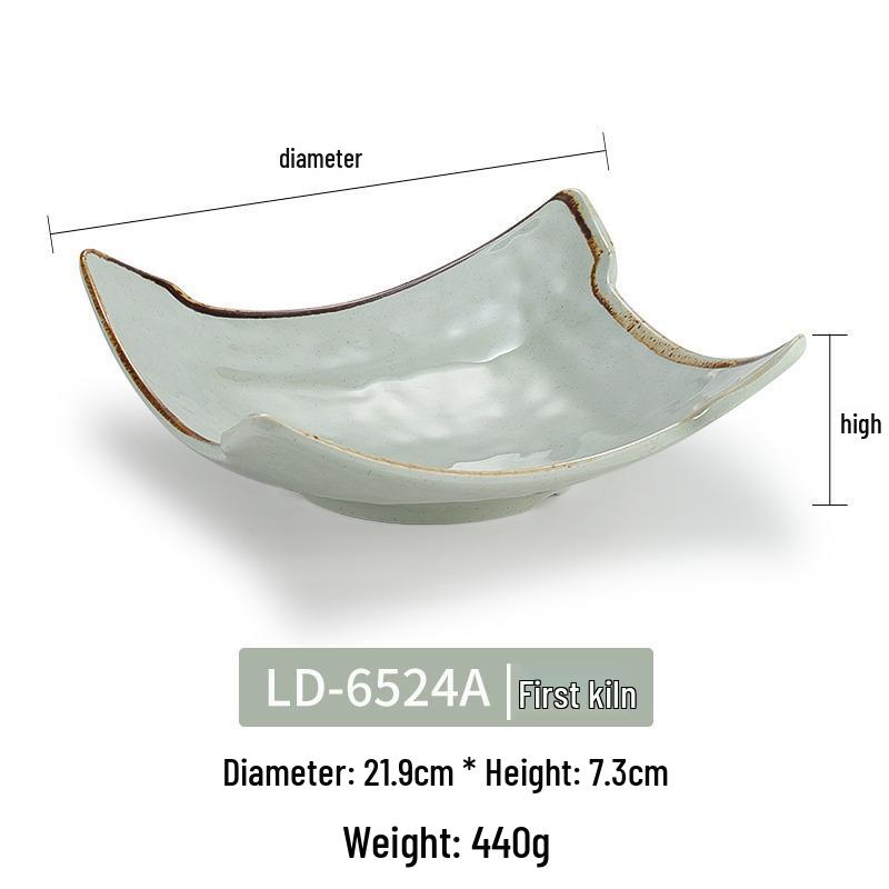 Melamine Imitation Porcelain Square Plate for Cold Dishes, Stir-fry, or Rice - Ideal for Hotels and Restaurants.