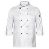 Mens Womens Unisex Chef Coat Double Breasted Design Contrast Color Trimming Cook Jacket Kitchen Uniform