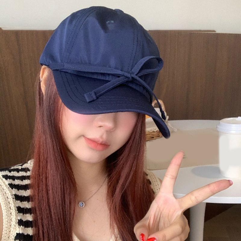 Balletcore Bow Breathable Baseball Hat Girl Adult Sports Hat Outdoor Activity