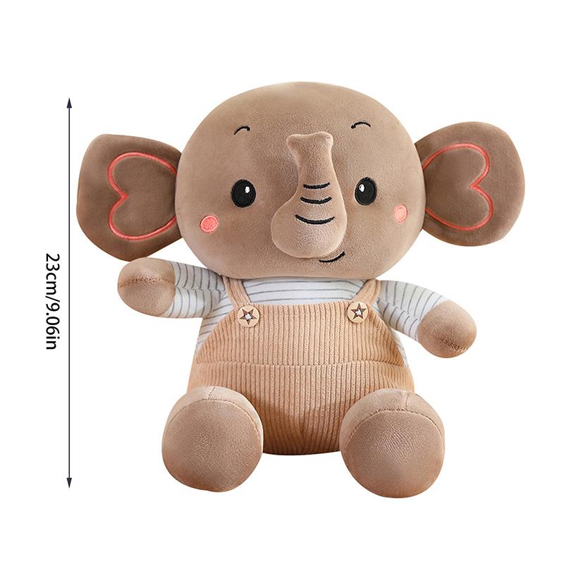 Cartoon Elephant Plush Toy Cute Animal Stuffed Doll Soft Plush Doll Home Decor Grab Machine Doll Throwing Doll For Children Gift