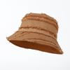 Custom Logo Double Sided Fisherman Caps Women Autumn Spring Flat Top Rough Sun Hats Korean Panama Wide Brim Casual Bucket Hats