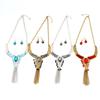 Gemstone Necklace With Geometric Design For Women Men Jewelry Accessories