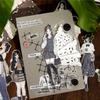 100 Sheets Sticker Pack Romantic Girl Laser Cut DIY Scrapbooking Journal Stickers for Phone Case Notebook Decoration