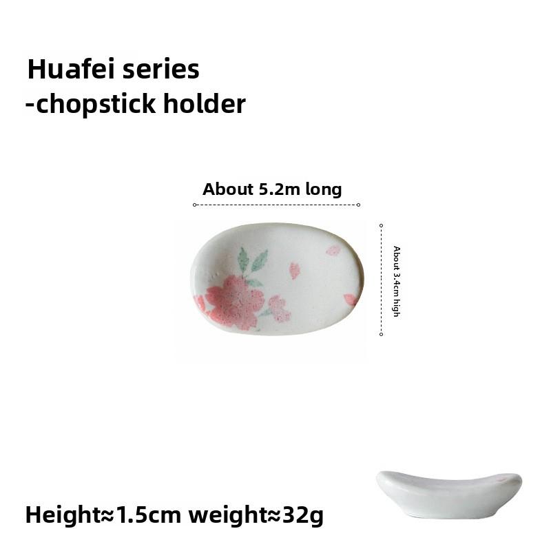 Flower Fairy Ceramic Tableware Set Japanese Style Sakura Underglaze Bowls Plates