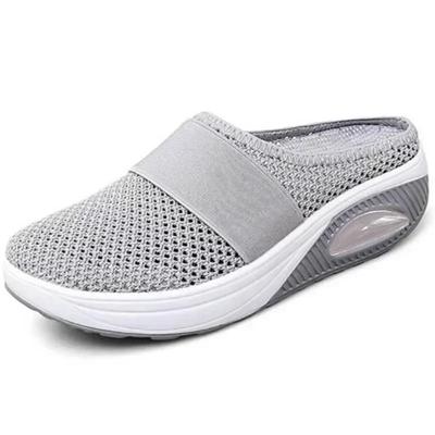 Fashion Women's Summer Slippers Mesh Breathable Premium Slippers Retro Anti-Slip Casual Women Platform Plus Orthopedic Diabetic Sandals