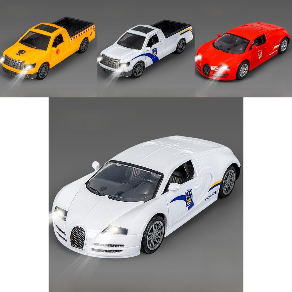 Trägheits-Polizeiauto-Modell mit Licht und Ton für Kinderspielzimmer