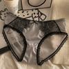 Briefs Bow Lace Panties Middle Waist Lace Briefs Temptation Sexy Panties  Girl