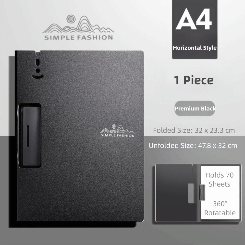 with Metal clip A4 File Folder Dual-use Writing Pad Fashion Test Paper Storage Organizer  Office