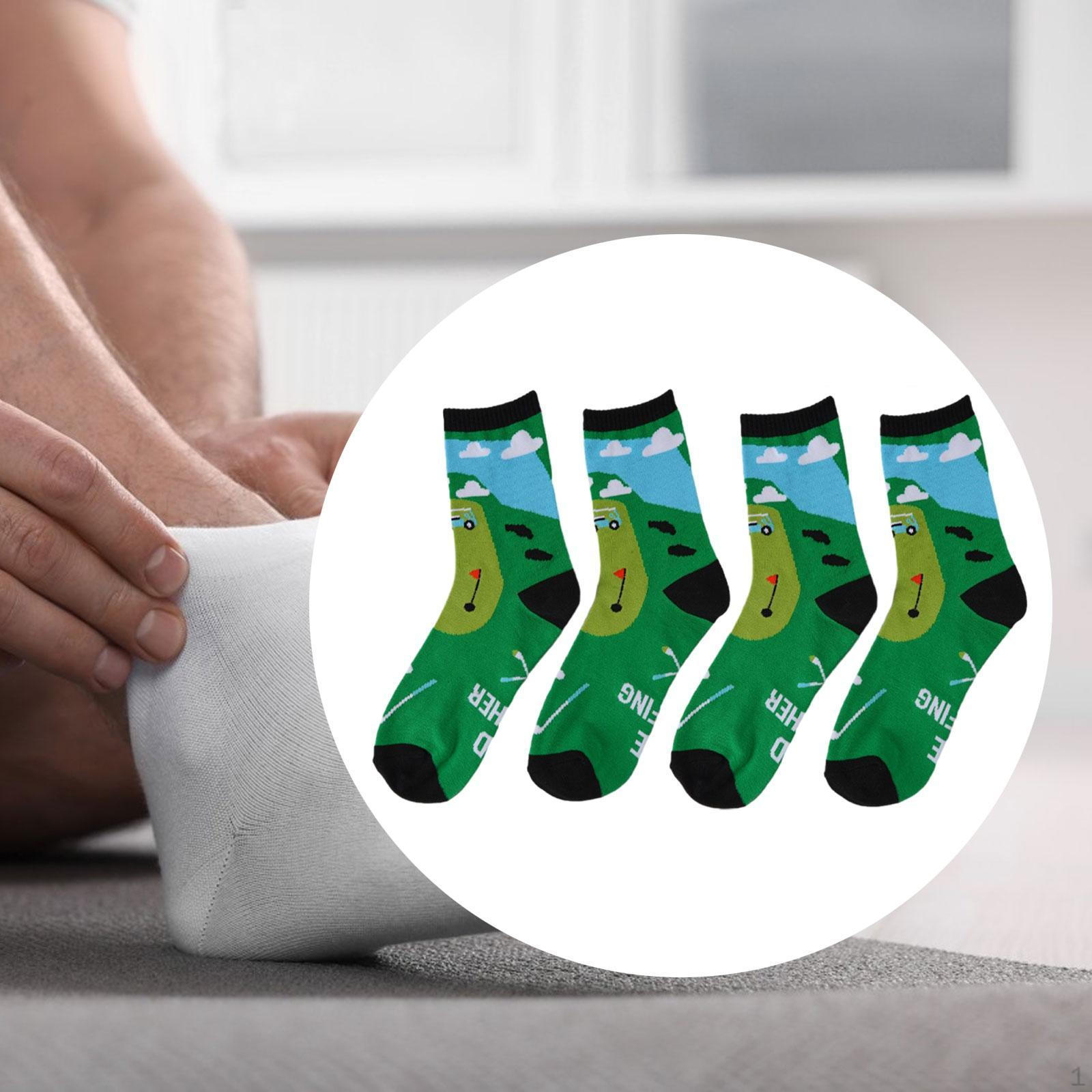 

Смешные носки для мужчин, новинка, подарок для папы, мужская повседневная одежда для активного отдыха Be Golfing