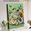 5D Little Frog Pearl Wall Art Kit 30x40cm Frameless DIY Pearl Diamond Painting Floral Gem Art for Living Room/Bedroom Home Wall Decor