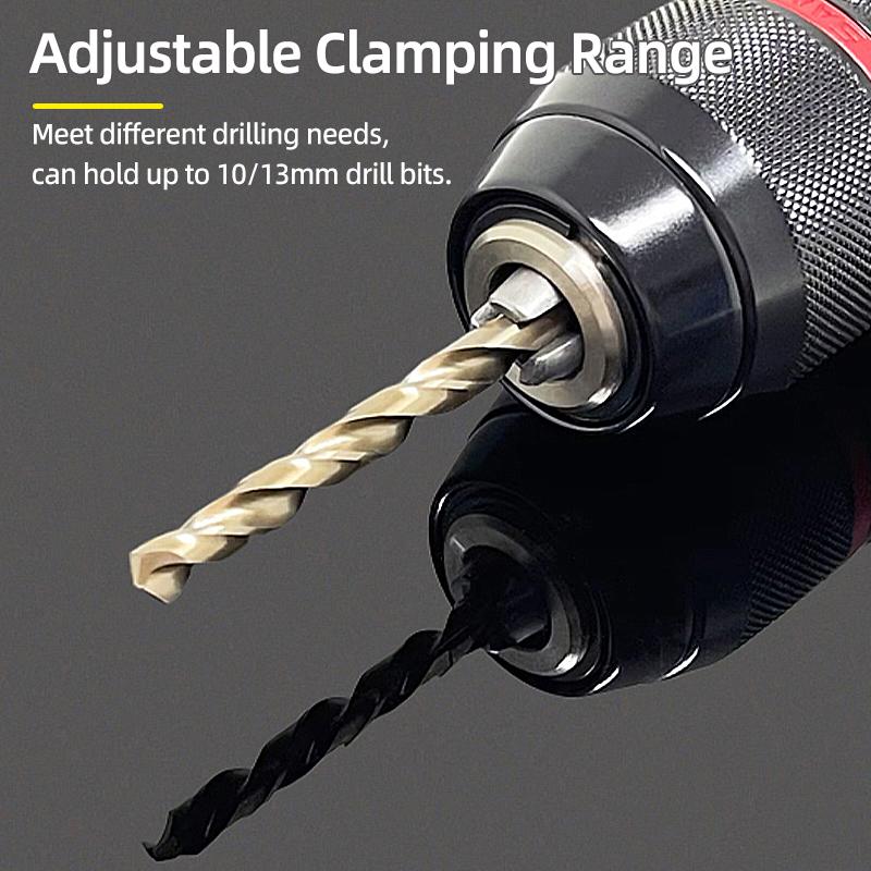 1Pc 1.5-10mm OR 0.8-10mm 1/4" Hex Shank Drill Chuck Keyless Drilling Quick Change Bit Adapter Converter Woodworking Power Tool