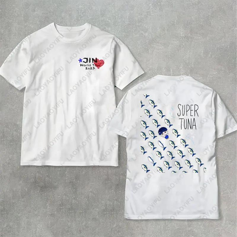Retro Echo Tracklist Run Seokjin Ep Tour 2025 Jin Cotton Tees Dont Say You Love Me SuperTuna Tshirt Kpop Fan Army Women Men Tops