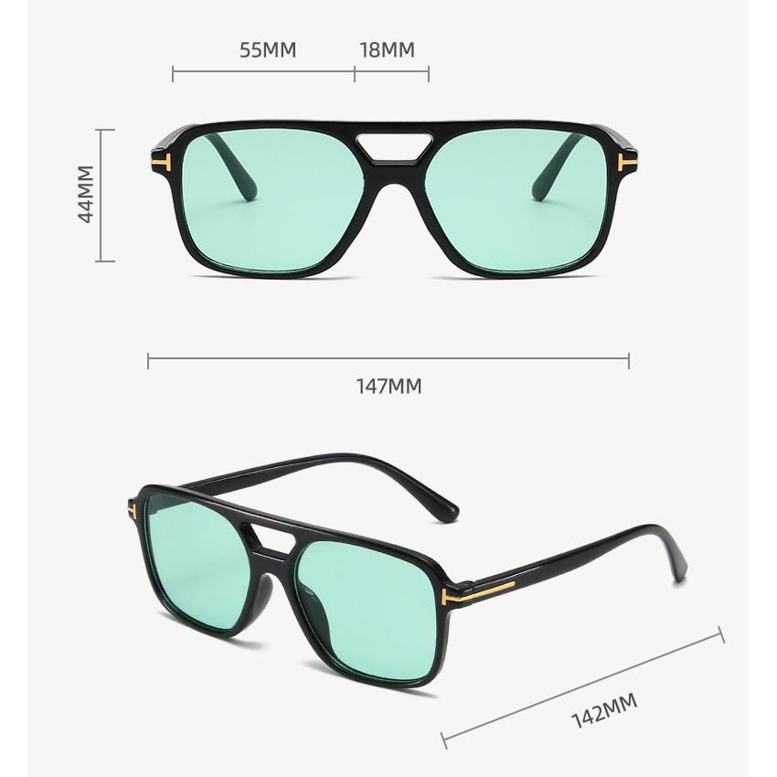 Vintage Square Solbriller Dame Retro Merke Speil Solbriller Kvinne Svart Gul Mote Godteri Farger Eyewear