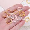 50pcs/lot Lace Connect Beads Frame Bead Ring DIY Handmade String Bead Hollow Loose Spacer Beads For Jewelry Accessories