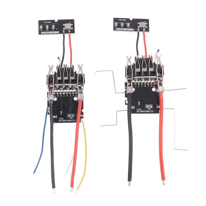 Para Dcb200 20V Herramienta Eléctrica Carcasa de Plástico Placa de Protección Batería Li-Ion Pcb Placa de Circuito de Protección de Carga Para 21700