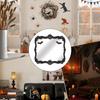 1pcs Halloween Spider Pumpkin Lantern Series Mirror Reflective Effect Wood Sign for Haunted House Holiday Crafting Projects