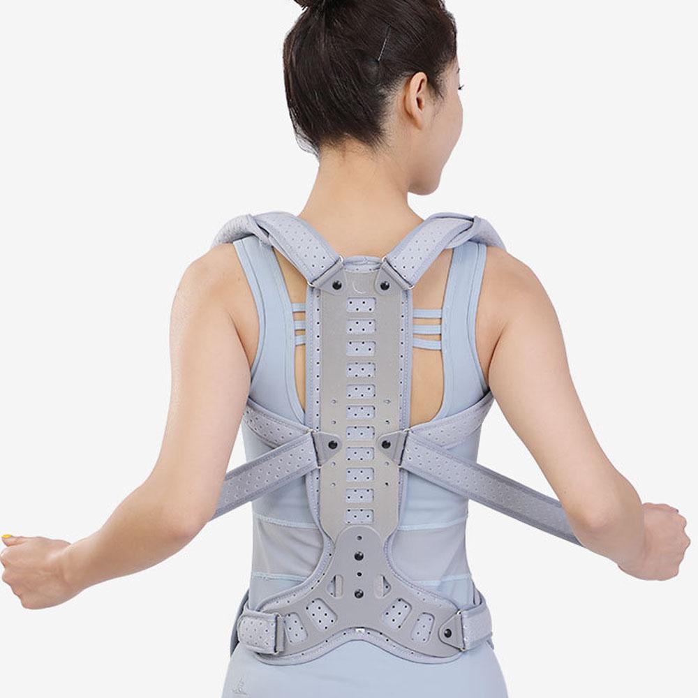 Adjustable Posture Corrector Metal Back Straightener Brace Support Men Women Back Neck Shoulder Pain Relief Hunchback Correction
