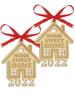 Darling Souvenir MADE WITH LOVE Home Sweet Home Ornamento de madeira personalizado Presente de inauguração Decoração de árvore de Natal Pacote de
