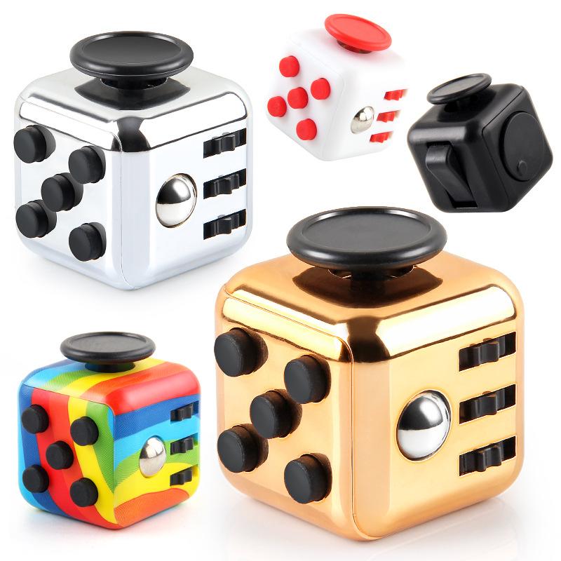 Stress Relief Fidget Cube Set Novelty Magic Dice Cube ADHD Focus Toy for Adults Kids